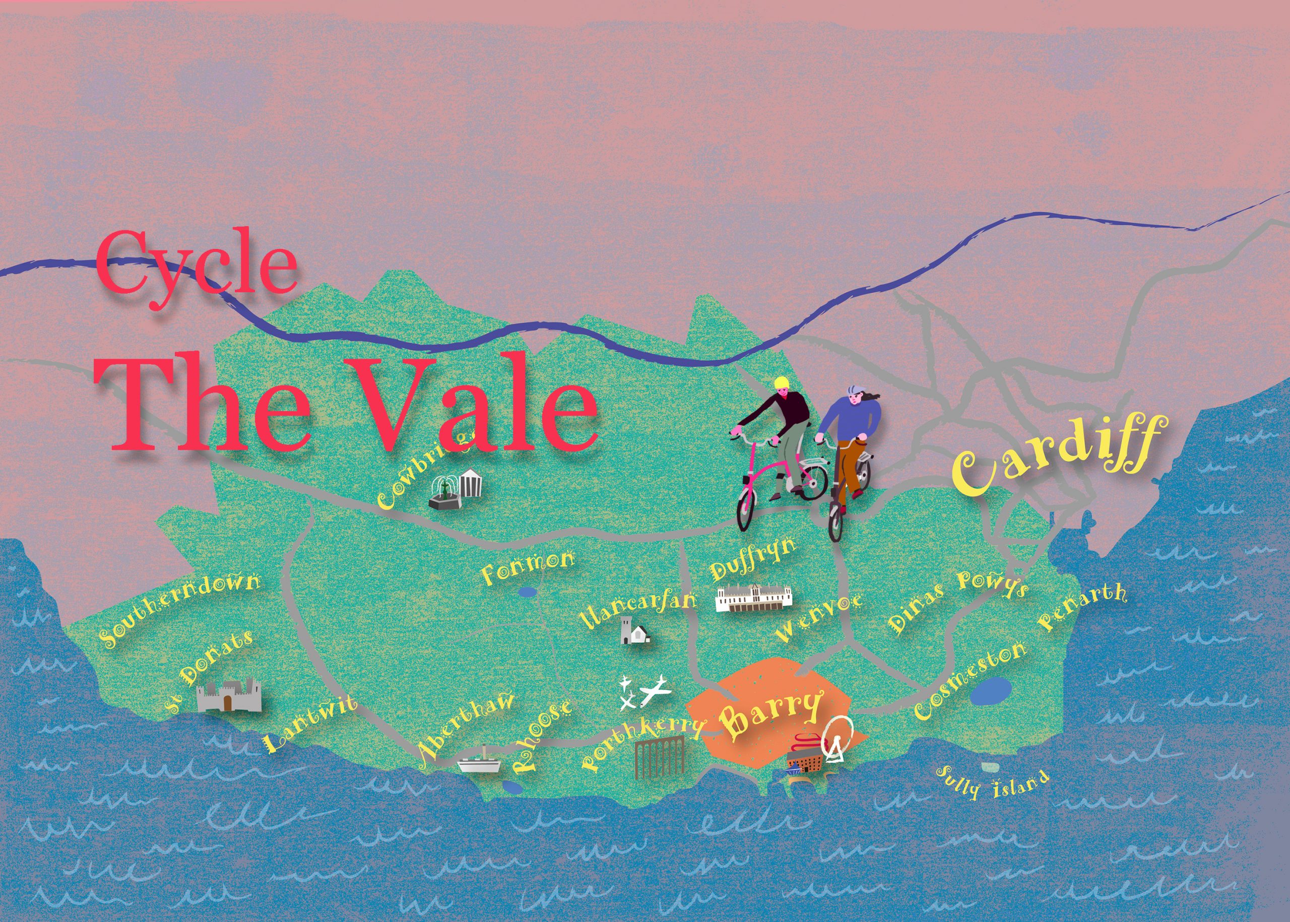Map for Cycle The Vale Website